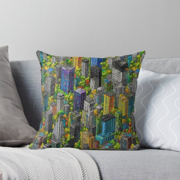 Item preview, Grayscale Pixel World Touched by Color Spot designed and sold by Piotrek0001.
