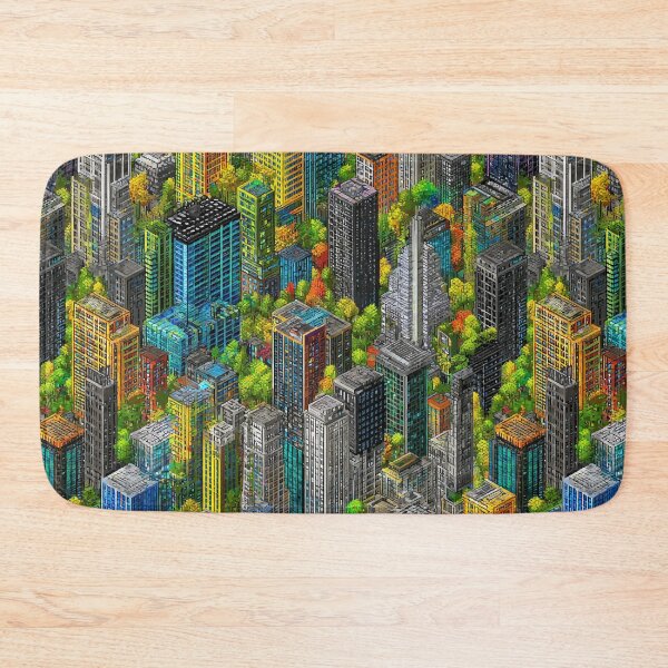 Item preview, Grayscale Pixel World Touched by Color Spot designed and sold by Piotrek0001.