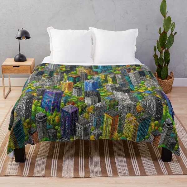 Item preview, Grayscale Pixel World Touched by Color Spot designed and sold by Piotrek0001.