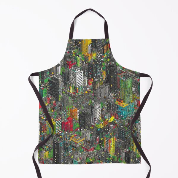 Item preview, Pixelated Urban Map with Subtle Color Disruption designed and sold by Piotrek0001.