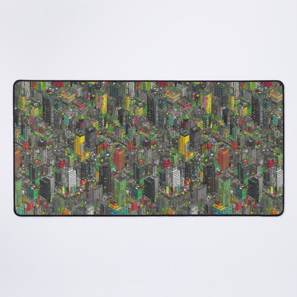 Item preview, Pixelated Urban Map with Subtle Color Disruption designed and sold by Piotrek0001.