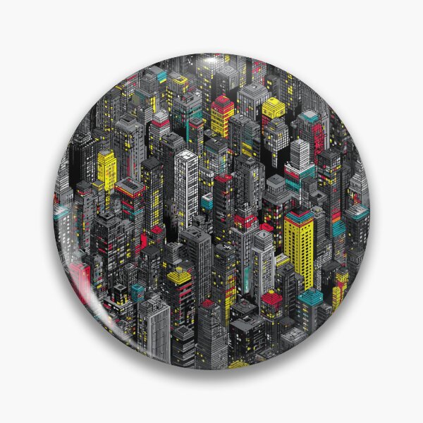 Item preview, Grey Pixel Town Enhanced by Color Element designed and sold by Piotrek0001.