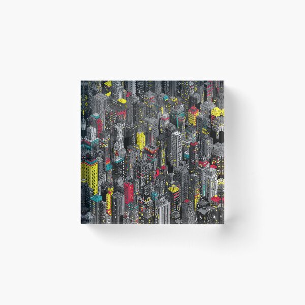 Item preview, Grey Pixel Town Enhanced by Color Element designed and sold by Piotrek0001.