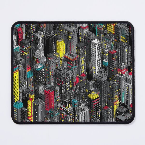 Item preview, Grey Pixel Town Enhanced by Color Element designed and sold by Piotrek0001.