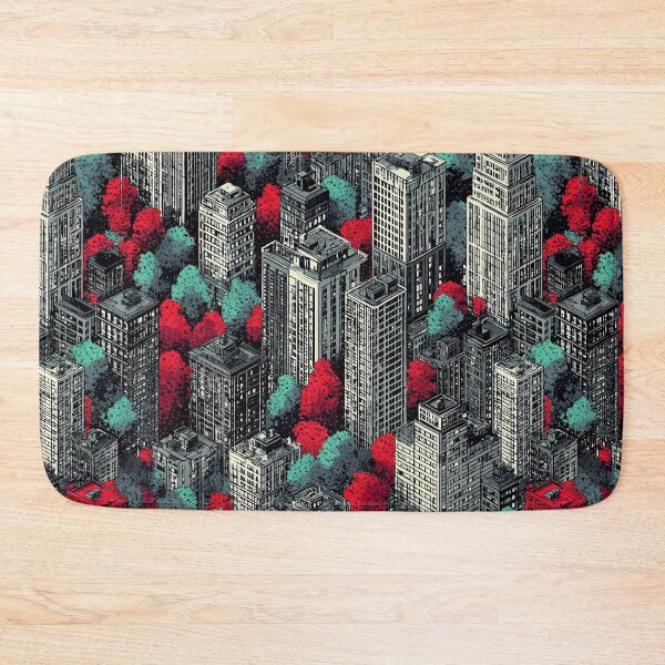 Item preview, Pixel Illustration of City with Color Glitch designed and sold by Piotrek0001.