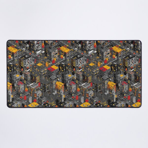 Item preview, Tiny Grey Buildings with Sudden Color Contrast designed and sold by Piotrek0001.