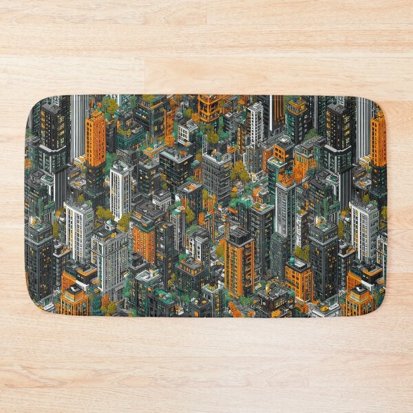 Item preview, Isometric Grey City with Touch of Color designed and sold by Piotrek0001.