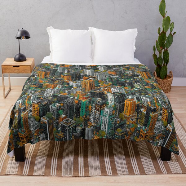 Item preview, Isometric Grey City with Touch of Color designed and sold by Piotrek0001.