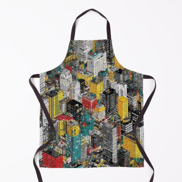 Item preview, Digital Grey Grid City with Color Layer designed and sold by Piotrek0001.
