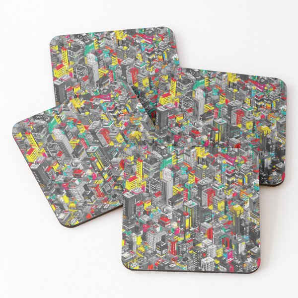 Item preview, Monotone Pixel Architecture Interrupted by Color Drop designed and sold by Piotrek0001.