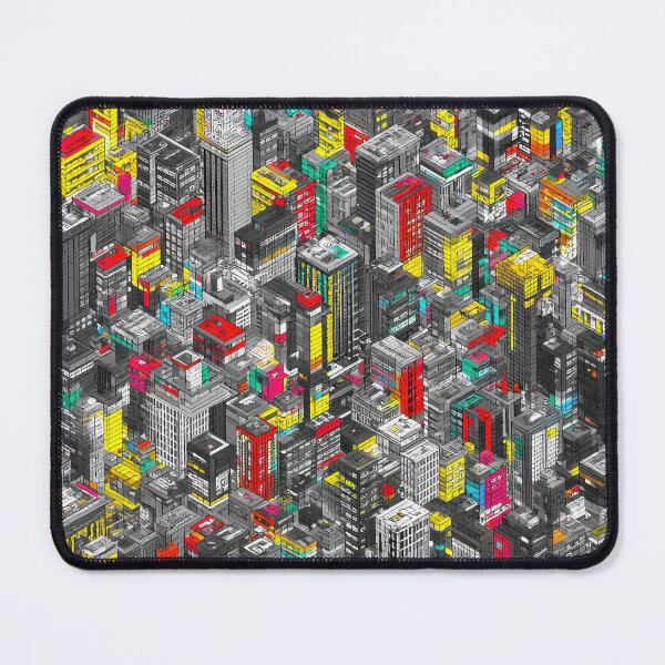 Item preview, Monotone Pixel Architecture Interrupted by Color Drop designed and sold by Piotrek0001.