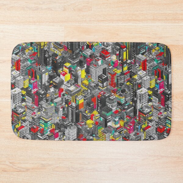 Item preview, Monotone Pixel Architecture Interrupted by Color Drop designed and sold by Piotrek0001.