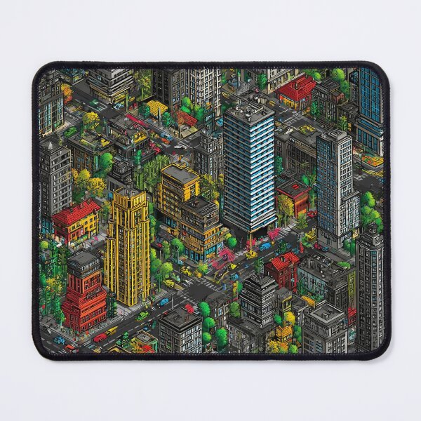 Item preview, Grey City Blocks with Singular Color Accent designed and sold by Piotrek0001.