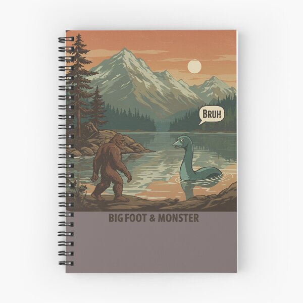 Item preview, Cryptid Reunion: Bigfoot Meets Lake Monster designed and sold by pawansaket9124.
