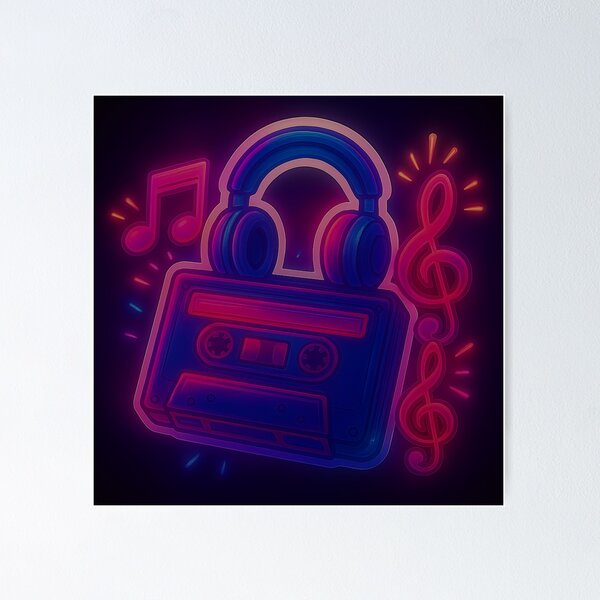 Item preview, 80s music Neon Beat designed and sold by tacoDaBomb.
