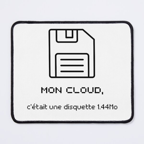 Item preview, Before the cloud, there was the floppy disk – 1.44MB of legend (Black) designed and sold by NostalgikShow.