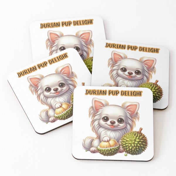 Item preview, Durian Pup Delight Fluffy Dog & Exotic Thai Frui designed and sold by Iuqiune.
