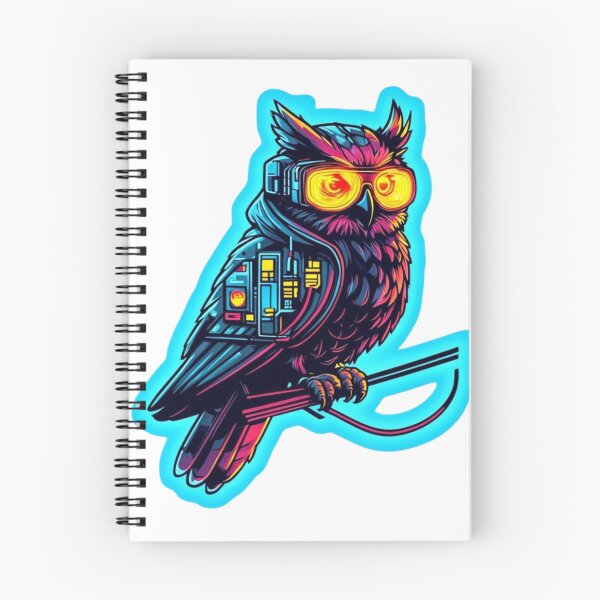 Item preview, Cyber Owl Rush Aestetic, Trendy,Reloaded, Viral Drop 2025 designed and sold by Imaginarium of Chaos falcon88 .