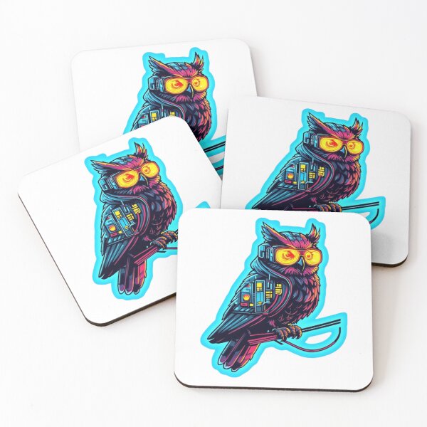 Item preview, Cyber Owl Rush Aestetic, Trendy,Reloaded, Viral Drop 2025 designed and sold by Imaginarium of Chaos falcon88 .