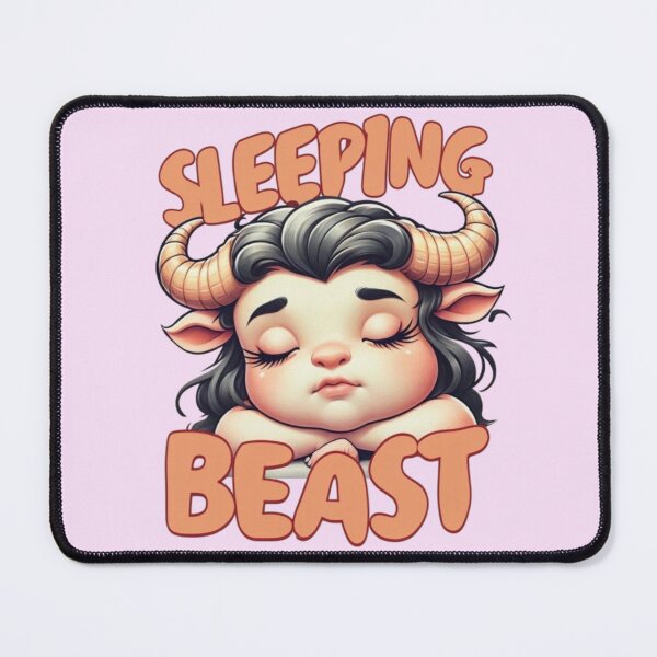 Item preview, Female Minotaur Sleeping With Exaggerated Features designed and sold by Aise06.