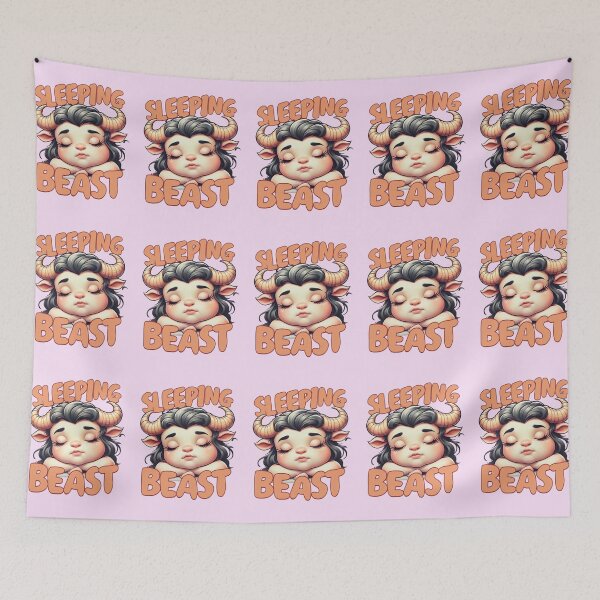 Item preview, Female Minotaur Sleeping With Exaggerated Features designed and sold by Aise06.