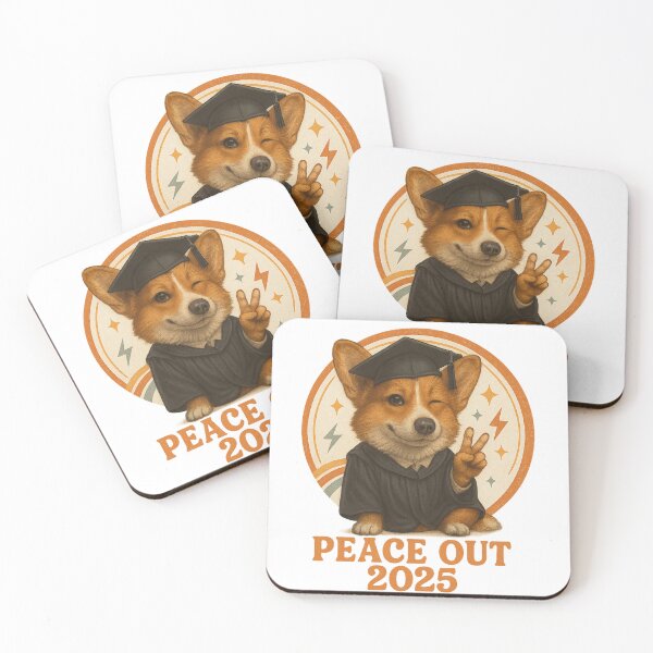 Item preview, Peace Out 2025 – Funny Graduation Corgi Farewell Pose designed and sold by 奇0904.