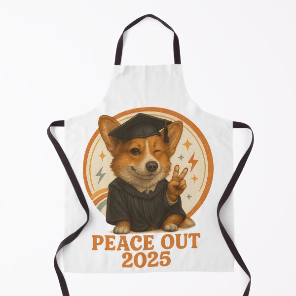 Item preview, Peace Out 2025 – Funny Graduation Corgi Farewell Pose designed and sold by 奇0904.