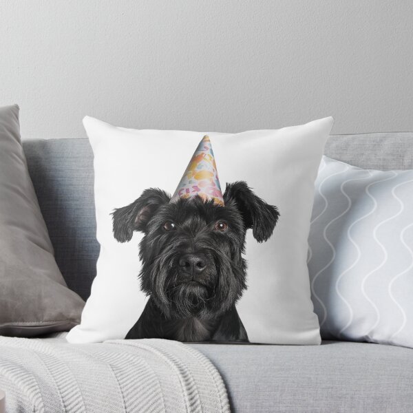 Item preview, Cute Black Russian Terrier dog with Party Hat Birthday Celebration designed and sold by LazyOwlStore.