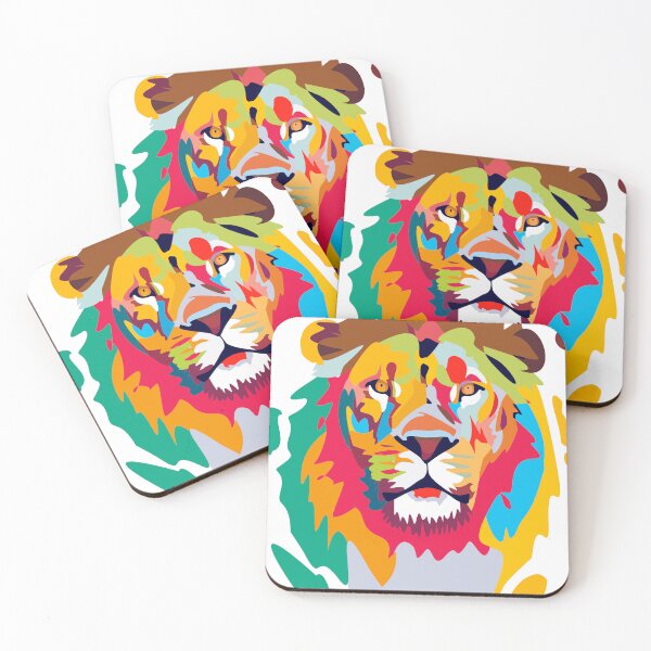 Item preview, Lion Popart Portrait designed and sold by Ekira Pop Pixel.