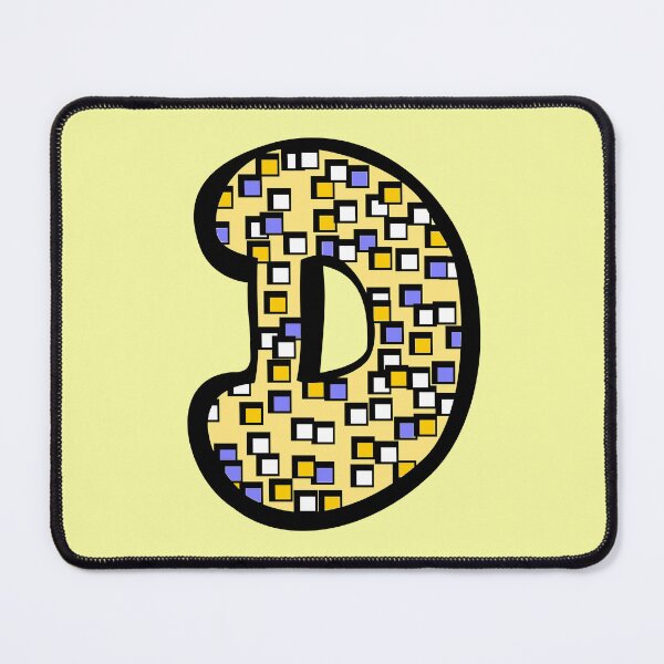 Item preview, Letter D with character in yellow designed and sold by kulkaban.