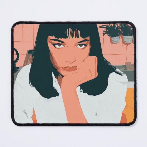 Item preview, Mia Wallace Vibes – Tarantino Style Pop Art Portrait designed and sold by Retrocranio.