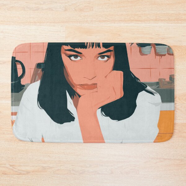 Item preview, Mia Wallace Vibes – Tarantino Style Pop Art Portrait designed and sold by Retrocranio.