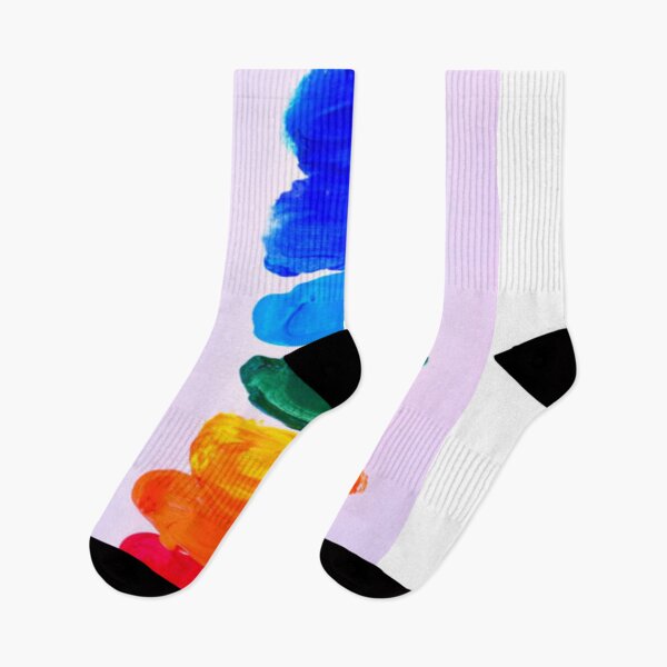 Item preview, Different color lines of acrylic paint on white designed and sold by MTShoppingLine.