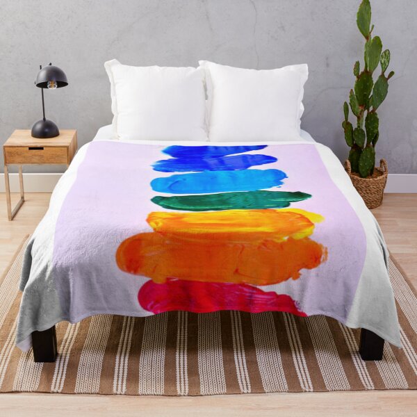 Item preview, Different color lines of acrylic paint on white designed and sold by MTShoppingLine.