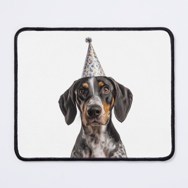 Item preview, Cute Bluetick Coonhound dog with Party Hat Birthday Celebration designed and sold by LazyOwlStore.