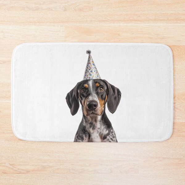 Item preview, Cute Bluetick Coonhound dog with Party Hat Birthday Celebration designed and sold by LazyOwlStore.