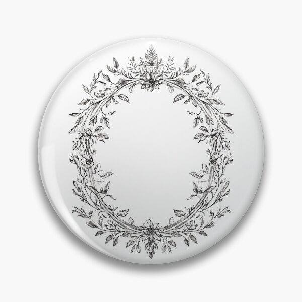 Item preview, Oval floral frame designed and sold by MendaciousMina.