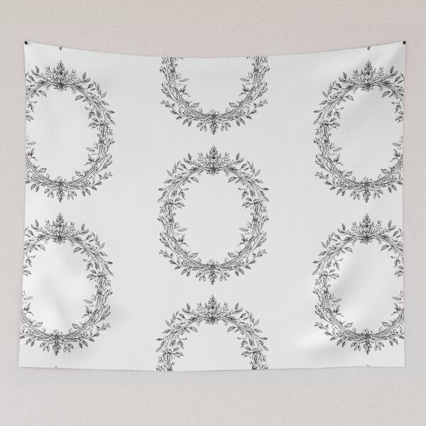 Item preview, Oval floral frame designed and sold by MendaciousMina.
