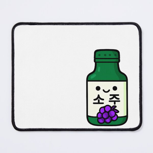 Item preview, Kawaii Soju Bottle Grape – Cute illustration of the popular Korean drink designed and sold by Hallyu Bubble.