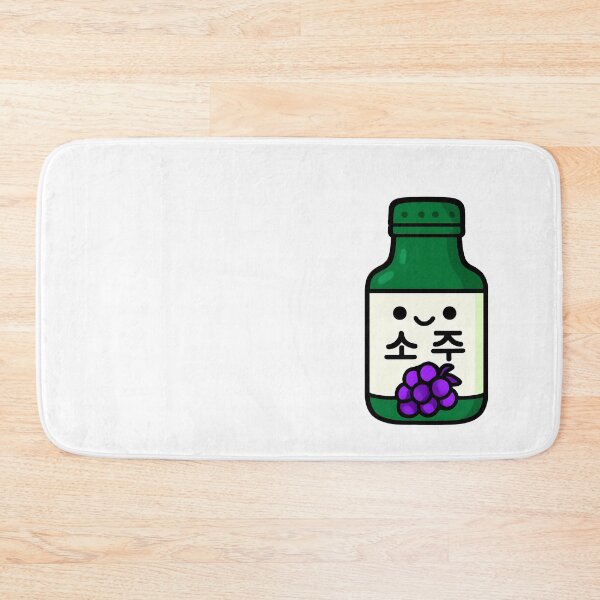 Item preview, Kawaii Soju Bottle Grape – Cute illustration of the popular Korean drink designed and sold by Hallyu Bubble.
