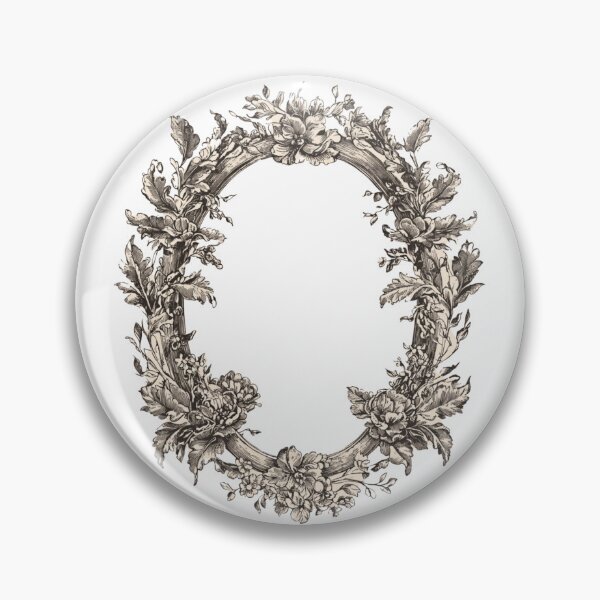 Item preview, Oval floral frame designed and sold by MendaciousMina.