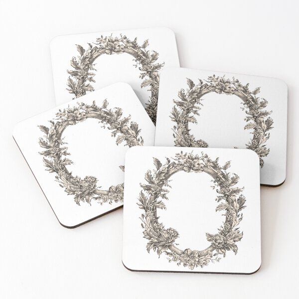 Item preview, Oval floral frame designed and sold by MendaciousMina.