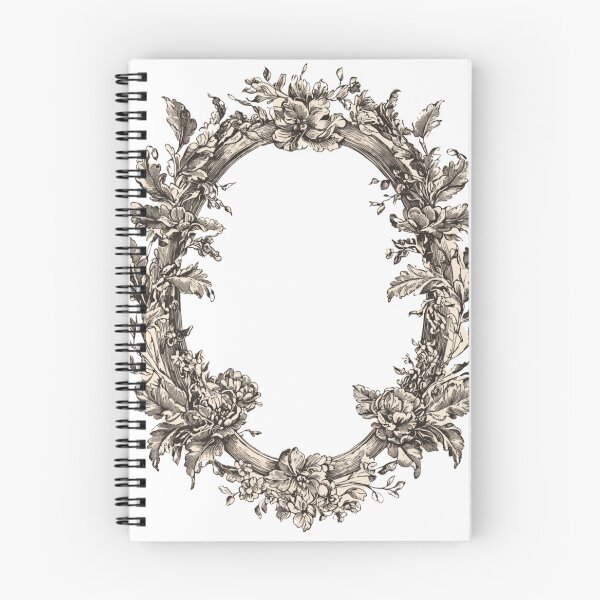 Item preview, Oval floral frame designed and sold by MendaciousMina.