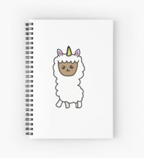 Cuaderno de espiral Kawaii llamacorn
