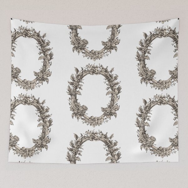 Item preview, Oval floral frame designed and sold by MendaciousMina.