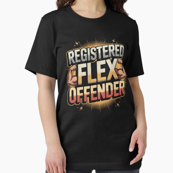 Item preview, Registered Flex Offender - Gym Memes designed and sold by LoFizzy.