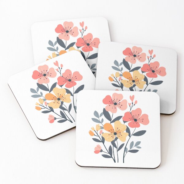 Aperçu de l'œuvre Fleurs minimalistes créée et vendue par MendaciousMina.