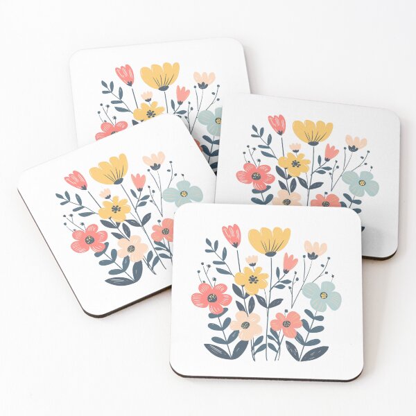 Aperçu de l'œuvre Fleurs minimalistes créée et vendue par MendaciousMina.