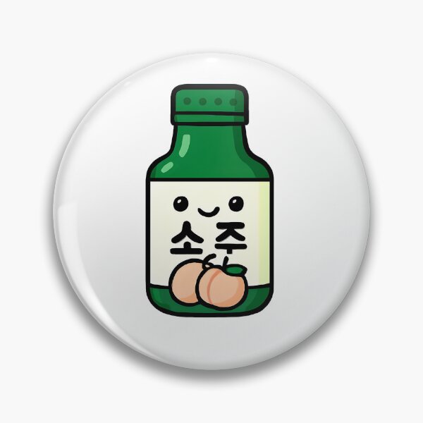 Artikelvorschau, Kawaii Soju Flasche Pfirsich – Süße Illustration des beliebten koreanischen Getränks entworfen und verkauft von Hallyu Bubble.