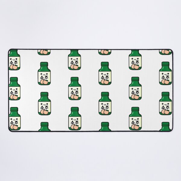 Item preview, Kawaii Soju Bottle Peach – Cute illustration of the popular Korean drink designed and sold by Hallyu Bubble.